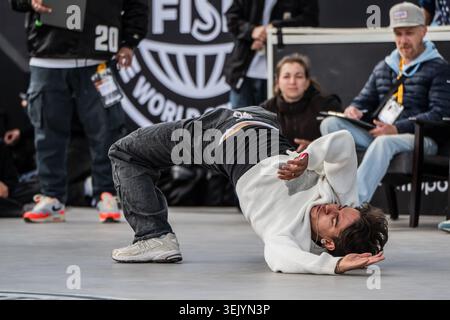 Montpellier, France – 14 May 2026: Breaking crew battles at FISE Montpellier in Montpellier, France Stock Photo