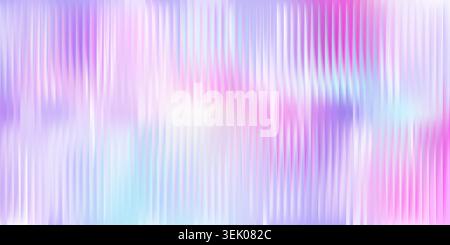 A soft vector illustration of an abstract pink and purple glass distortion background with smooth vertical streaks. Stock Vector