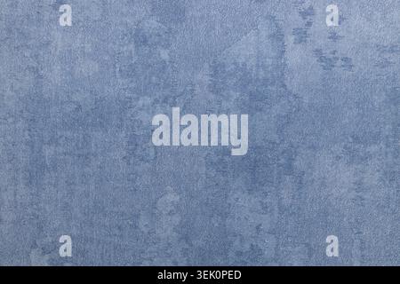 Blue mottled fabric texture background with subtle textile detail Stock Photo