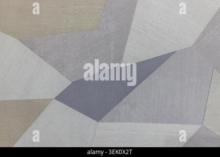 Modern geometric wallcovering with abstract polygonal pattern Stock Photo