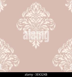 Damask modern seamless pattern element. Vintage classical old fashioned damask ornament, seamless texture for wallpapers, textile. Stock Vector