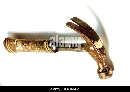 old used claw hammer Stock Photo
