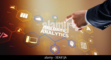 Big Data Analytics Concept, Data Processing and Analysis. Stock Photo