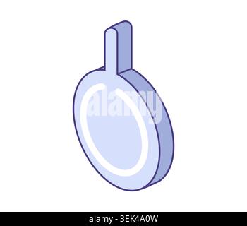Power off button icon. Isometric illustration. Suitable for device shutdown, energy saving, control panels, UI elements. Stock Vector