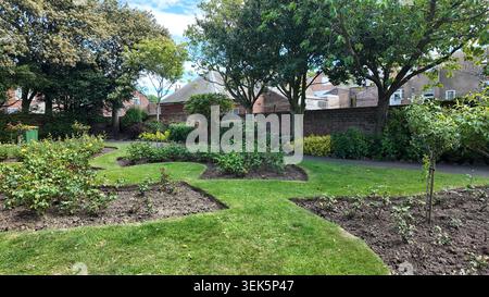 FILEY MEMORIAL GARDEN AND ARCH, 11 Murray St, Filey Stock Photo