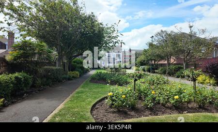 FILEY MEMORIAL GARDEN AND ARCH, 11 Murray St, Filey Stock Photo