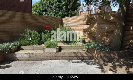 FILEY MEMORIAL GARDEN AND ARCH, 11 Murray St, Filey Stock Photo