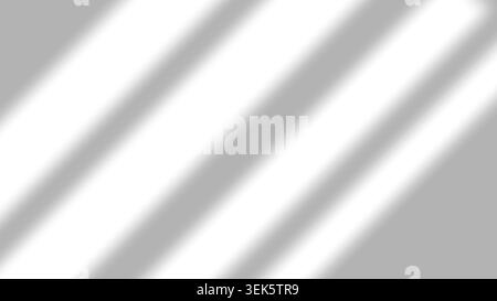 Soft diagonal window light and shadow overlay on a clean wall background, perfect for product mockups Stock Vector