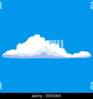 Fluffy cloud white in blue sky Stock Vector