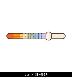 Retro computer slider bar with rainbow pride flag track. Vintage style user interface scrollbar volume control button vector illustration isolated on Stock Vector