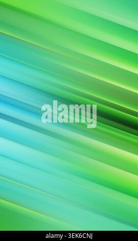 Abstract background with a vibrant gradient of green and blue diagonal lines, conveying energy, speed, and modern design Stock Photo