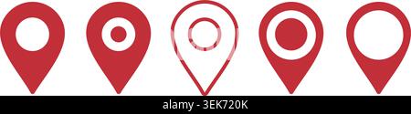 Maps pin. Location map icon. Vector illustration Stock Vector