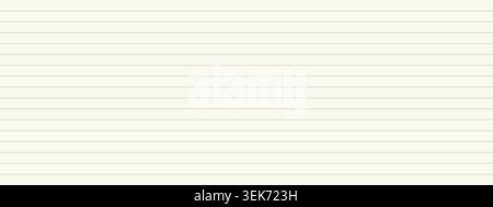 Lined paper pattern for bullet journal. Ruled notebook background. Printable journal sheet with horizontal lines template Stock Vector