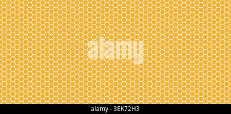 Fiber honeycomb carbon pattern. Seamless hexagon weave background Stock Vector