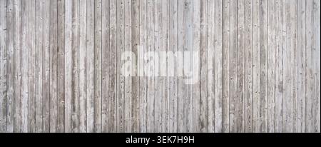 Gray wooden wall made of vertikal boards mit wood grain Stock Photo