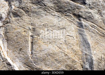 Real natural grunge rusted raw white marble stone surface texture as extracted from the mountain Stock Photo