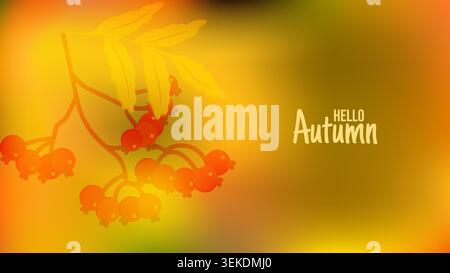 Abstract autumn mesh background with colorful gradient element and smooth texture. For branding advertising web design banner and marketing material. vector illustration. Stock Vector