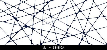 Straight diagonal lines background. Chaotic geometric polygon pattern. Abstract irregular mosaic texture design. Random stripe grid web backdrop. Vector line intersection wallpaper Stock Vector