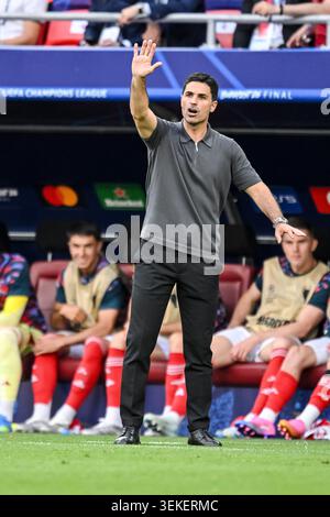 Trainer [coach] Mikel Arteta (Arsenal) Budapest, May 30, 2026, Soccer ...