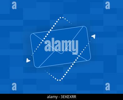 Email delivery with transactional messaging and automated communication workflow. Manage message routing and customer communication through secure digital mail system vector illustration Stock Vector