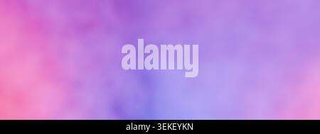 Soft blurred gradient background blending vibrant pink purple pastel colors, creating dreamy delicate defocused horizontal banner offering elegant smo Stock Photo