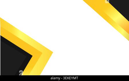 Abstract black and gold geometric pattern on a white background, suitable for luxury branding, packaging, stationery, and modern interior design. Stock Vector