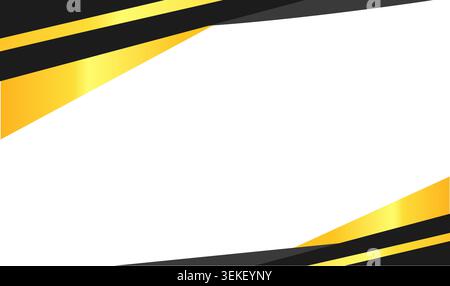 Black gold abstract stripes on white background. Ideal for elevate branding, packaging, stationery, and digital designs with a touch of luxury. Stock Vector