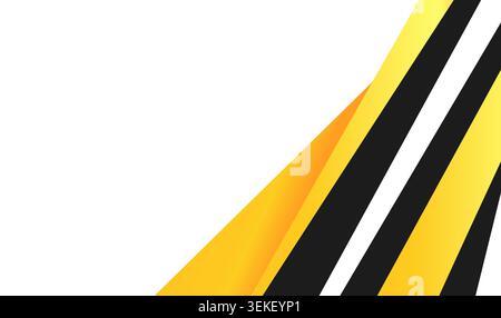 Black gold stripes premium pattern on white background. Ideal for luxury brand packaging, wallpaper designs, and elegant business branding. Stock Vector