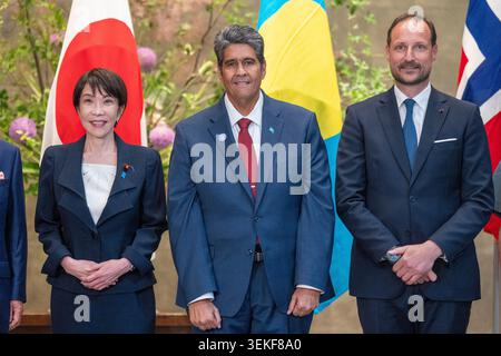 Tokyo, Japan 20260602. Crown Prince Haakon meets with Japanese Prime Minister Sanae Takaichi during a courtesy visit with heads of state who will participate in the Island States Ocean Summit. Photo: Heiko Junge / NTB   This text is auto translated Stock Photo