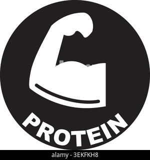 Protein simple thin line icon vector illustration Stock Vector