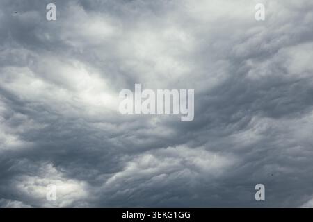 Dramatic overcast sky. storm clouds covering the sky Stock Photo