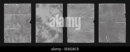 Vintage punk poster background with grunge textures vector illustration background. Stock Vector