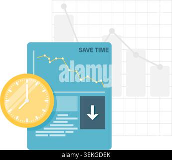 Efficiency Management, business improvement Stock Vector