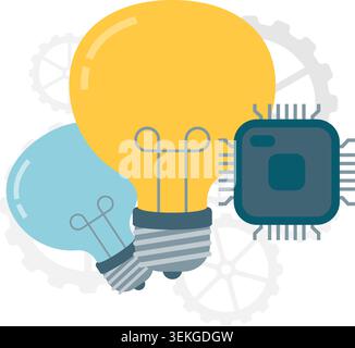 Innovation and Technology Development, business improvement Stock Vector