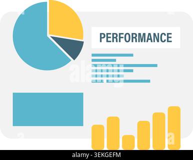 Company Performance Report, financial reports and business analysis Stock Vector