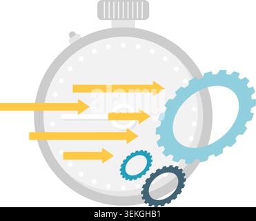 operational efficiency Stock Vector