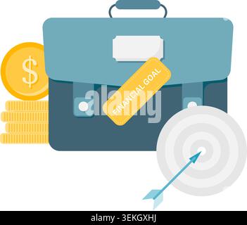 financial goal Stock Vector