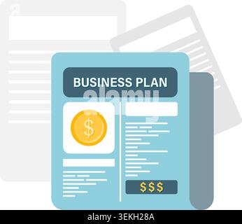 business plan Stock Vector