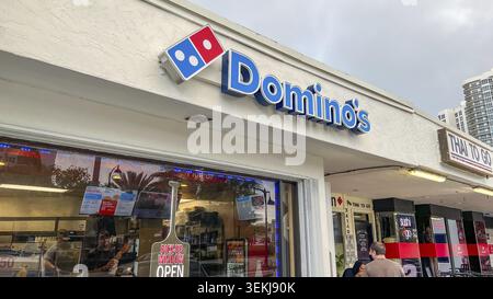 Orlando FL, USA - March 05, 2026: Domino's Pizza shop exterior
