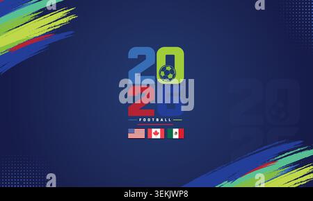 Football 2026 Championship Vector Illustration Stock Vector