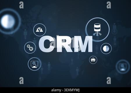 Understanding CRM concepts for better customer management and relationship building in business Stock Photo