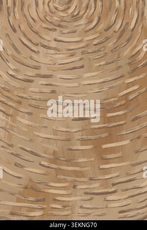 Abstract beige textured surface with curved brush marks Stock Photo