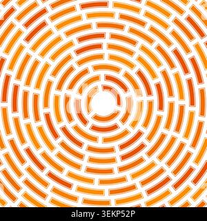 Segments centered. Solid cells in frame. Heavy weight. Large padding. Abstract pattern. Artistic vector image. Stock Vector