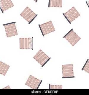 pattern supermarket magazine rack cartoon vector Stock Vector