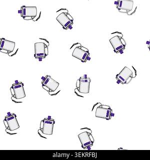 pattern carpet steam cleaner cartoon vector Stock Vector