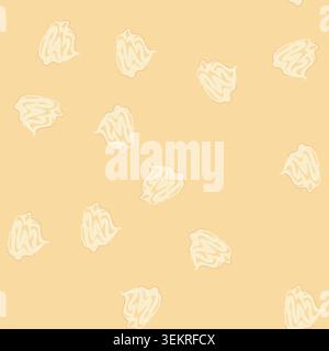 seamless pattern custard meringue cartoon vector Stock Vector