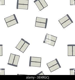 pattern hotel shower cabin cartoon vector Stock Vector