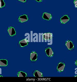 seamless pattern boy kid watch time cartoon vector Stock Vector