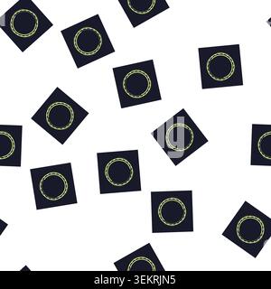 pattern game hud round frame cartoon vector Stock Vector