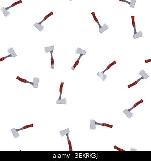 pattern conquest viking axe cartoon vector Stock Vector